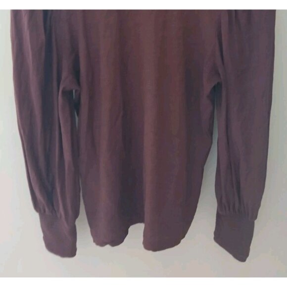 Nation LTD Loren Smocked Peasant Tee Reverse Slub - Picture 9 of 9